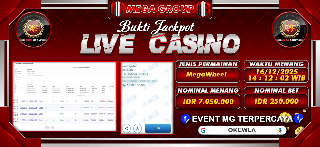 Bukti JP situs Okewla hari Selasa, 16 Desember 2025